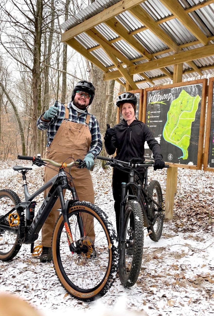 Shoals MTB leadership on the trail